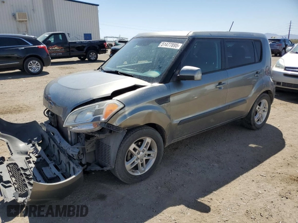 2011 Kia Soul + with VIN KNDJT2A23B7215406, listed as a Copart auction lot 51477895 with 270,350 mi miles and Non Repairable. Bid and sale history available at carsss.com. Image 1.