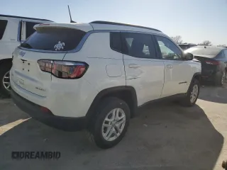 2020 Jeep Compass Sport with VIN 3C4NJDAB1LT132704, listed as a Copart auction lot 48259785 with 68,669 mi miles and Salvage Title. Bid and sale history available at DreamBid. Image 3.