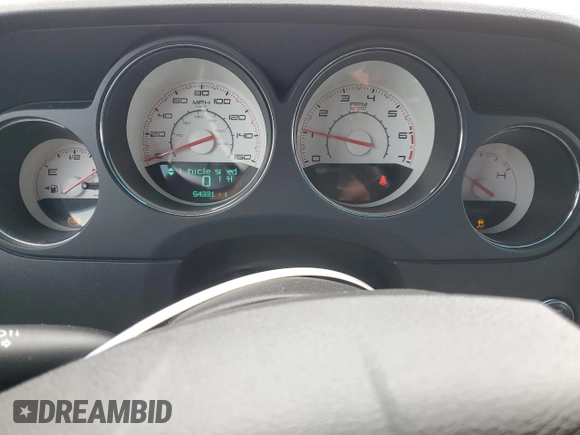 2013 Dodge Challenger R/T with VIN 2C3CDYBTXDH671611, listed as a Copart auction lot 53190985 with 54,331 mi miles and Salvage Title. Bid and sale history available at carsss.com. Image 9.