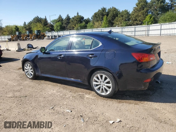2008 Lexus IS 250 with VIN JTHCK262385019893, listed as a Copart auction lot 55444735 with 118,791 mi miles and Salvage title. Bid and sale history available at DreamBid. Image 2.