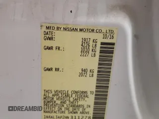 2017 Nissan Altima SR with VIN 1N4AL3AP2HN311278, listed as a Copart auction lot 56171115 with 160,202 mi miles and Salvage title. Bid and sale history available at DreamBid. Image 13.