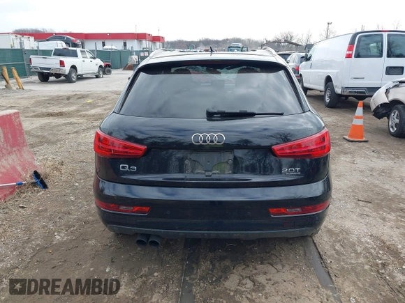 2017 Audi Q3 Premium with VIN WA1ECCFS5HR016753, listed as a IAAI auction lot 41630346 with 77,476 mi miles. Bid and sale history available at carsss.com. Image 16.