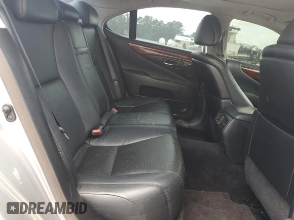 2009 Lexus LS 460 with VIN JTHBL46F895085638, listed as a Copart auction lot 60497755 with 165,748 mi miles and Salvage title. Bid and sale history available at DreamBid. Image 10.