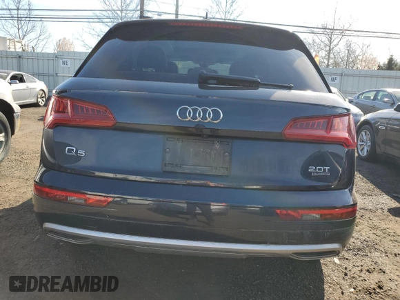 2018 Audi Q5 with VIN WA1ANBFY5J2051217, listed as a Copart auction lot 50181614 with 103,166 mi miles and . Bid and sale history available at DreamBid. Image 6.