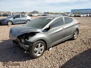 2013 Hyundai Elantra GLS PZEV with VIN 5NPDH4AE5DH365388, listed as a Copart auction lot 46154825 with 163,134 mi miles and Salvage Title. Bid and sale history available at carsss.com. Image 1.