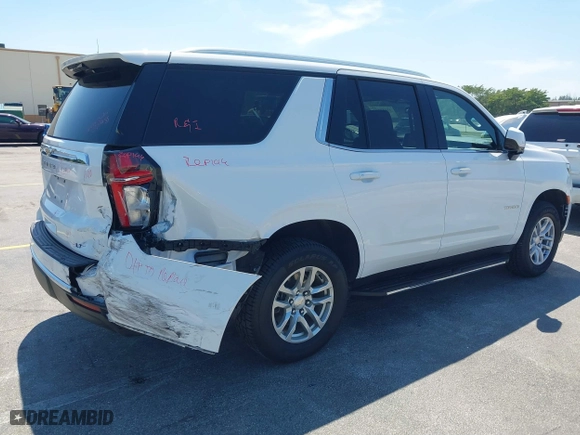 2023 Chevrolet Tahoe LT with VIN 1GNSCNKD2PR295967, listed as a IAAI auction lot 41859502 with 47,476 mi miles. Bid and sale history available at carsss.com. Image 4.