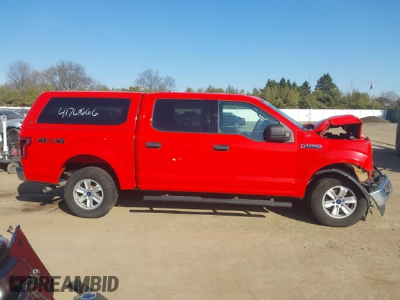 2017 Ford F-150 XL with VIN 1FTEW1EF0HKD97975, listed as a IAAI auction lot 41769666 with 120,697 mi miles. Bid and sale history available at carsss.com. Image 14.