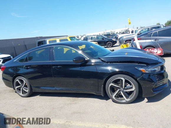 2018 Honda Accord Sedan Sport 1.5T with VIN 1HGCV1F39JA173342, listed as a IAAI auction lot 41857705 with 106,698 mi miles. Bid and sale history available at carsss.com. Image 13.