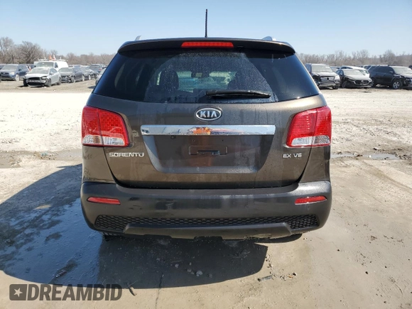 2012 Kia Sorento EX with VIN 5XYKUDA22CG201112, listed as a Copart auction lot 48316305 with 181,177 mi miles and Salvage Title. Bid and sale history available at carsss.com. Image 6.
