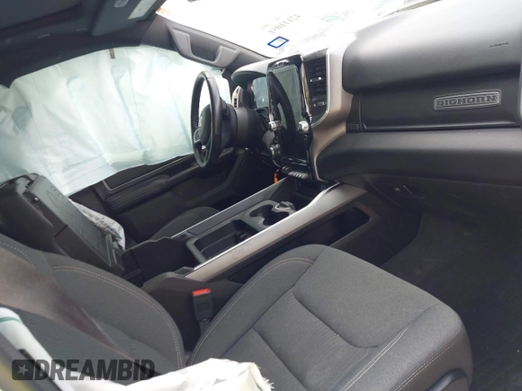 2023 Ram 1500 Big Horn with VIN 1C6SRFFT4PN532343, listed as a IAAI auction lot 42111051 with 15,079 mi miles and . Bid and sale history available at DreamBid. Image 5.