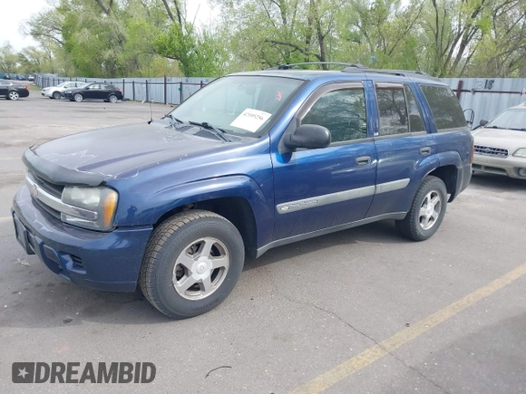 2004 Chevrolet TrailBlazer LS with VIN 1GNDT13S842316663, listed as a IAAI auction lot 42105256 with 146,385 mi miles. Bid and sale history available at carsss.com. Image 2.