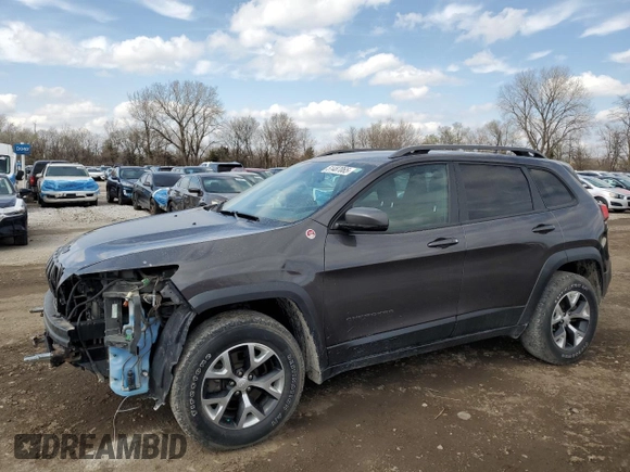 2018 Jeep Cherokee Trailhawk with VIN 1C4PJMBB0JD561309, listed as a Copart auction lot 51487065 with 105,138 mi miles and Salvage title. Bid and sale history available at DreamBid. Image 1.