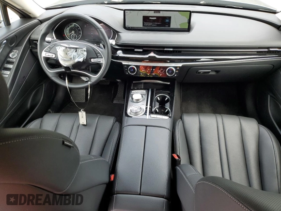2023 Genesis G80 2.5T with VIN KMTGB4SC4PU193054, listed as a Copart auction lot 66699664 with 26,074 mi miles and Salvage Title. Bid and sale history available at DreamBid. Image 8.