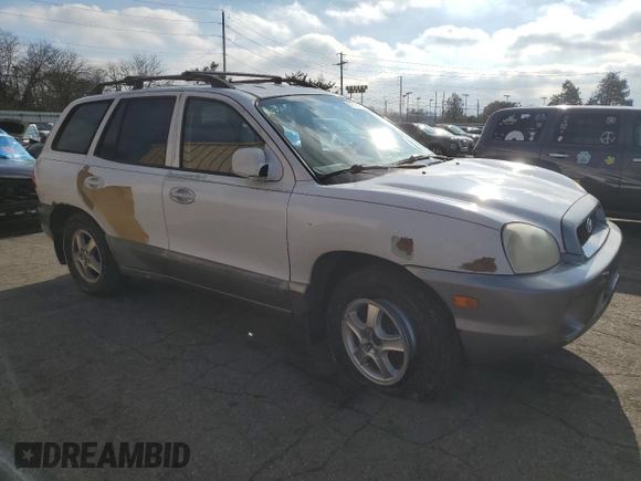 2002 Hyundai Santa Fe GLS with VIN KM8SC73D02U247565, listed as a Copart auction lot 82780014 with Not Provided miles and Salvage Title. Bid and sale history available at carsss.com. Image 4.