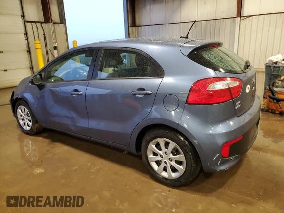 2016 Kia Rio LX with VIN KNADM5A30G6639575, listed as a Copart auction lot 47887945 with 162,110 mi miles and Salvage Title. Bid and sale history available at carsss.com. Image 2.