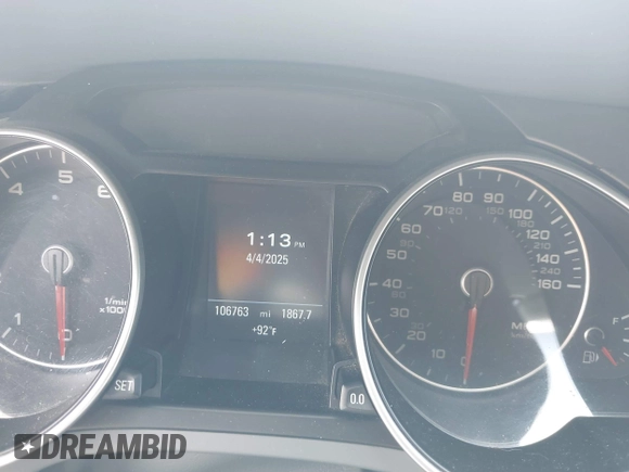 2013 Audi A5 Premium Plus z VIN WAULFAFH0DN013058, wystawiony jako IAAI lot #41951016 z przebiegiem 106 763 mil mil oraz . Historia ofert i sprzedaży dostępna na DreamBid. Obrazek 7.