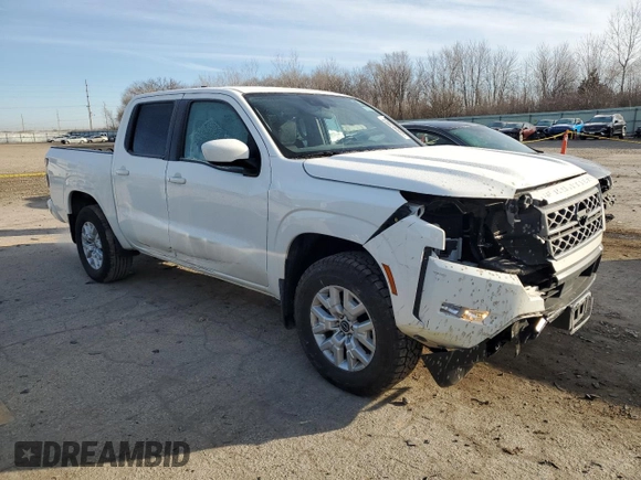 2022 Nissan Frontier S with VIN 1N6ED1EK2NN652751, listed as a Copart auction lot 44628505 with 24,695 mi miles and Salvage title. Bid and sale history available at DreamBid. Image 4.