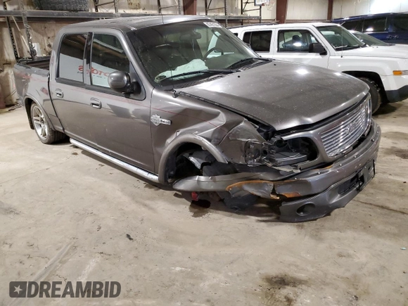 2002 Ford F-150 Harley Davidson with VIN 1FTRW07392KE05237, listed as a Copart auction lot 87451334 with 175,986 mi miles and Salvage Title. Bid and sale history available at carsss.com. Image 4.
