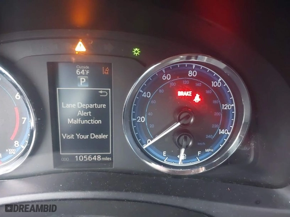 2019 Toyota Corolla L with VIN 5YFBURHE3KP927911, listed as a IAAI auction lot 41190817 with 105,648 mi miles. Bid and sale history available at carsss.com. Image 15.