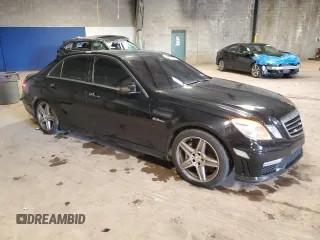 2011 Mercedes-Benz E 63 AMG with VIN WDDHF7HBXBA418665, listed as a Copart auction lot 49383395 with 68,354 mi miles and Salvage title. Bid and sale history available at DreamBid. Image 4.