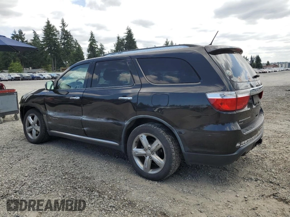 2011 Dodge Durango Citadel with VIN 1D4SE5GT9BC595393, listed as a Copart auction lot 65574855 with 193,538 mi miles and Salvage title. Bid and sale history available at DreamBid. Image 2.