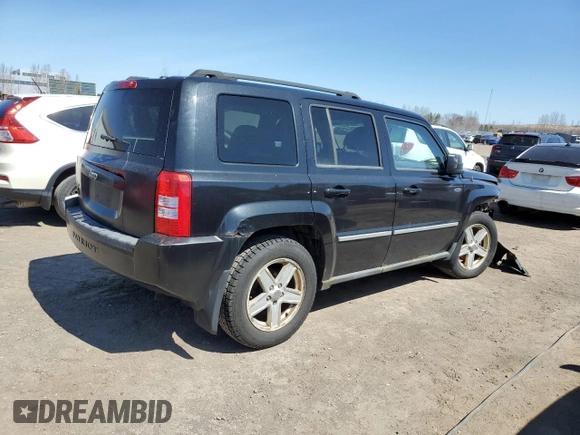2010 Jeep Patriot Sport with VIN 1J4NF2GB6AD622212, listed as a Copart auction lot 52601705 with 218,001 mi miles and Clean Title. Bid and sale history available at carsss.com. Image 3.