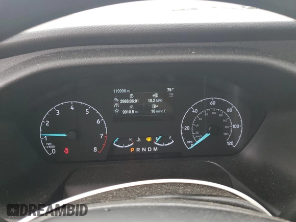 2022 Ford Transit Cargo with VIN 1FTBR1C8XNKA05854, listed as a Copart auction lot 57170555 with 119,996 mi miles and Salvage title. Bid and sale history available at DreamBid. Image 9.