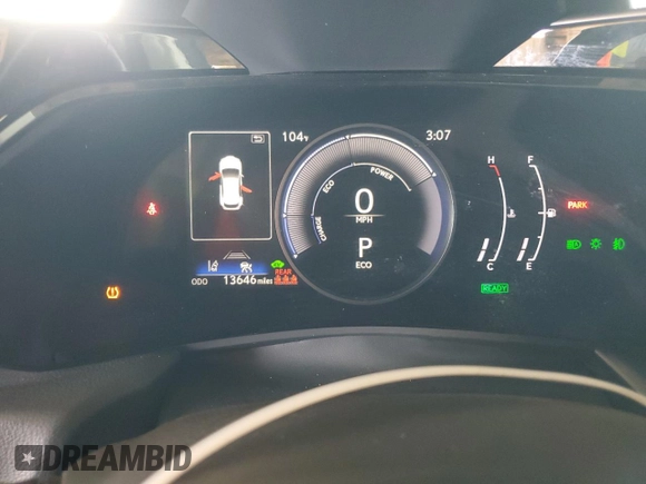 2024 Lexus NX 350h with VIN 2T2AKCEZ1RC028024, listed as a Copart auction lot 74881284 with 13,646 mi miles and Clean title. Bid and sale history available at DreamBid. Image 9.