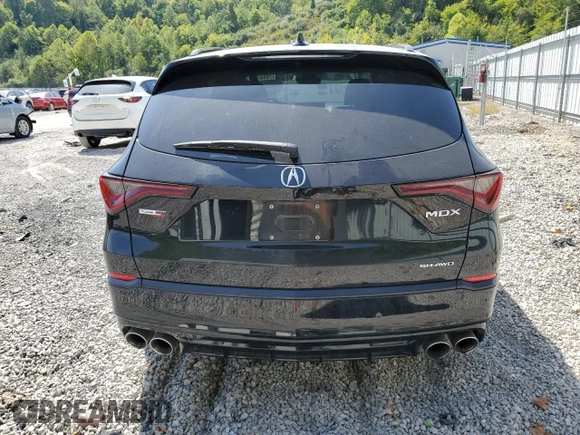 2024 Acura MDX Type S w/Advance Package with VIN 5J8YD8H86RL001425, listed as a Copart auction lot 70997104 with 18,565 mi miles and Salvage Title. Bid and sale history available at carsss.com. Image 6.