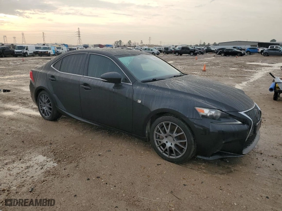 2016 Lexus IS 350 with VIN JTHCE1D24G5010302, listed as a Copart auction lot 44636785 with 141,665 mi miles and Salvage Title. Bid and sale history available at carsss.com. Image 4.