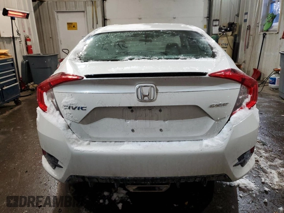 2021 Honda Civic Sedan Sport with VIN 19XFC2F86ME202459, listed as a Copart auction lot 43190005 with 39,205 mi miles and Salvage Title. Bid and sale history available at carsss.com. Image 6.