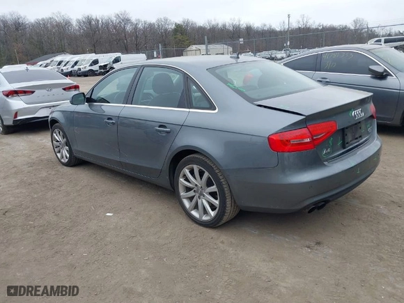 2013 Audi A4 Premium Plus with VIN WAUHFAFLXDN045932, listed as a IAAI auction lot 41786878 with 117,551 mi miles. Bid and sale history available at carsss.com. Image 3.