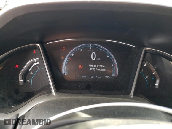 2019 Honda Civic EX z VIN 19XFC1F32KE204026, wystawiony jako Copart lot #52715125 z przebiegiem 108 457 mil mil oraz Szkoda całkowita • Salvage title. Historia ofert i sprzedaży dostępna na DreamBid. Obrazek 9.