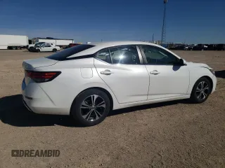 2021 Nissan Sentra SV with VIN 3N1AB8CV3MY251890, listed as a Copart auction lot 49070705 with 57,464 mi miles and Salvage Title. Bid and sale history available at carsss.com. Image 3.