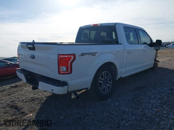 2017 Ford F-150 XL with VIN 1FTEW1EP3HFA52991, listed as a IAAI auction lot 41945635 with 66,693 mi miles and . Bid and sale history available at DreamBid. Image 4.