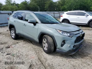 2019 Toyota RAV4 XLE with VIN JTMP1RFV6KD024642, listed as a Copart auction lot 57631075 with 36,051 mi miles and Salvage title. Bid and sale history available at DreamBid. Image 4.