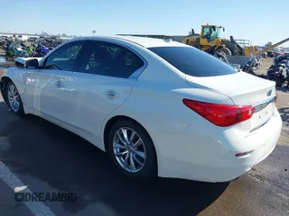 2014 Infiniti Q50 Hybrid Sport with VIN JN1AV7AP0EM691057, listed as a IAAI auction lot 41836162 with 147,477 mi miles and . Bid and sale history available at DreamBid. Image 3.
