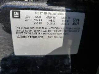 2011 Cadillac CTS Luxury z VIN 1G6DH5EYXB0151097, wystawiony jako Copart lot #53930905 z przebiegiem 136 515 mil mil oraz Szkoda całkowita • Salvage title. Historia ofert i sprzedaży dostępna na DreamBid. Obrazek 13.
