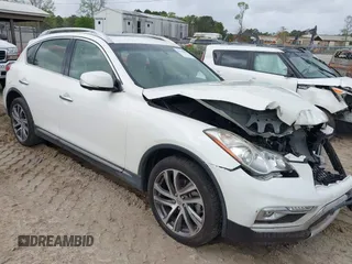 2017 Infiniti QX50 with VIN JN1BJ0RR3HM414856, listed as a IAAI auction lot 41908079 with 113,914 mi miles. Bid and sale history available at carsss.com. Image 1.