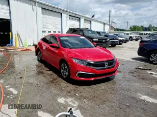 2019 Honda Civic LX with VIN 2HGFC2F65KH578149, listed as a Copart auction lot 52990095 with 63,253 mi miles and Salvage Title. Bid and sale history available at DreamBid. Image 13.