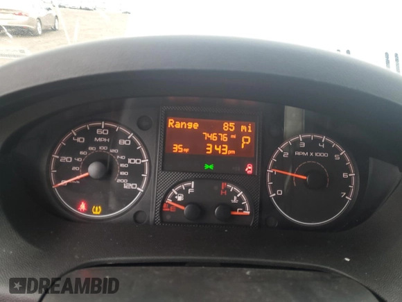 2020 Ram ProMaster Cargo with VIN 3C6TRVAGXLE105580, listed as a Copart auction lot 86337274 with 74,676 mi miles and Salvage Title. Bid and sale history available at DreamBid. Image 9.