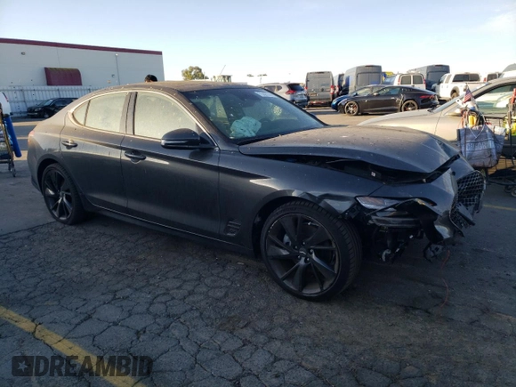 2023 Genesis G70 2.0T with VIN KMTG34TA1PU122906, listed as a Copart auction lot 73328364 with 11,439 mi miles and Salvage Title. Bid and sale history available at carsss.com. Image 4.