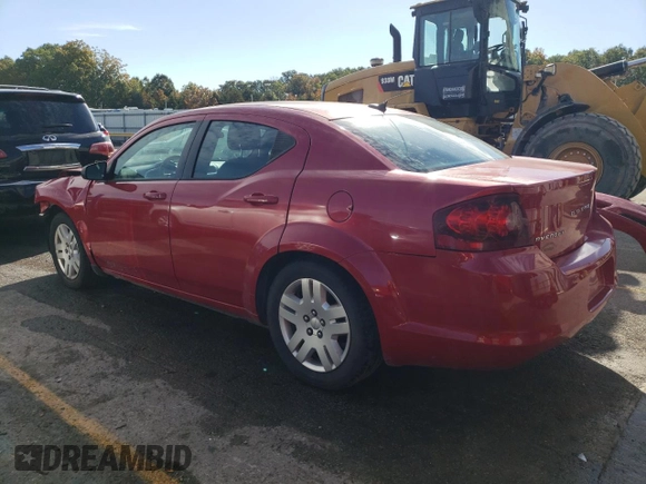 2014 Dodge Avenger SE with VIN 1C3CDZAB5EN115780, listed as a Copart auction lot 71506833 with 129,526 mi miles and Salvage Title. Bid and sale history available at carsss.com. Image 2.