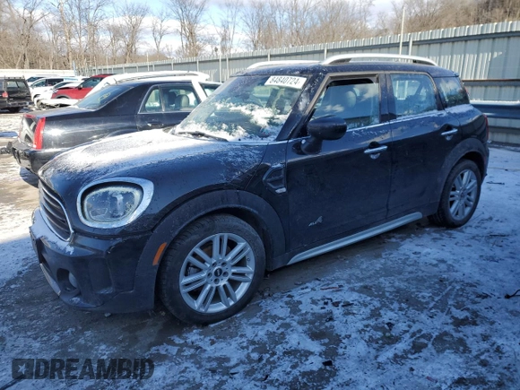 2022 MINI Countryman Cooper z VIN WMZ43BR01N3N70246, wystawiony jako Copart lot #84840724 z przebiegiem 63 433 mil mil oraz Szkoda całkowita • Salvage title. Historia ofert i sprzedaży dostępna na DreamBid. Obrazek 1.