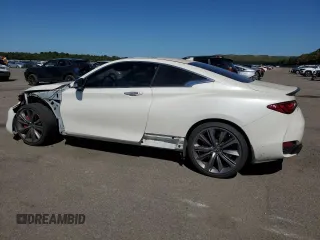 2021 Infiniti Q60 Red Sport 400 with VIN JN1FV7LL3MM560753, listed as a Copart auction lot 69859814 with 38,625 mi miles and Salvage title. Bid and sale history available at DreamBid. Image 2.