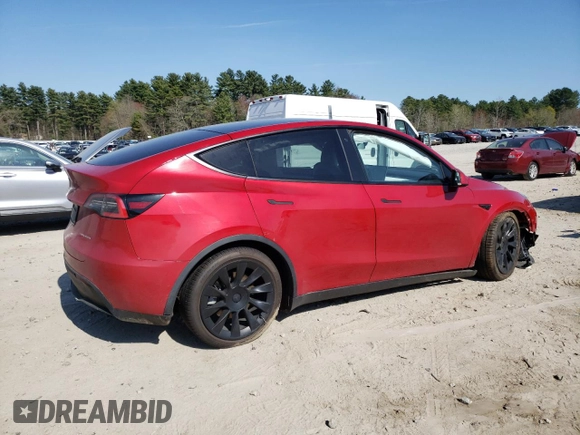 2020 Tesla Model Y Long Range z VIN 5YJYGDEE2LF040404, wystawiony jako Copart lot #54373645 z przebiegiem 40 981 mil mil oraz Szkoda całkowita • Salvage title. Historia ofert i sprzedaży dostępna na DreamBid. Obrazek 3.