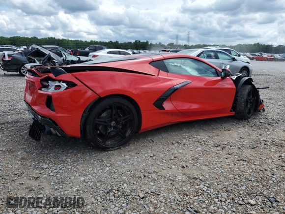 2022 Chevrolet Corvette 1LT with VIN 1G1YA2D43N5111511, listed as a Copart auction lot 57722565 with Not provided miles and Salvage title. Bid and sale history available at DreamBid. Image 3.