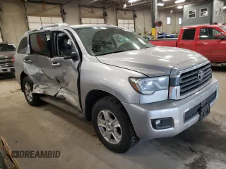 2019 Toyota Sequoia SR5 with VIN 5TDBY5G15KS168276, listed as a Copart auction lot 43376395 with 0 mi miles and Salvage Title. Bid and sale history available at carsss.com. Image 4.