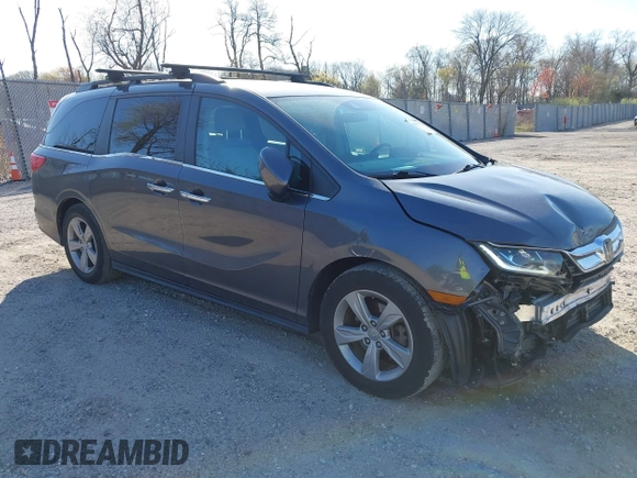 2020 Honda Odyssey EX with VIN 5FNRL6H54LB052660, listed as a IAAI auction lot 42051157 with 51,159 mi miles and . Bid and sale history available at DreamBid. Image 1.