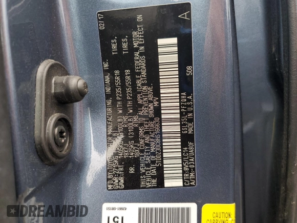 2017 Toyota Sienna XLE with VIN 5TDDZ3DC8HS166630, listed as a Copart auction lot 63404205 with 93,018 mi miles and Salvage title. Bid and sale history available at DreamBid. Image 13.